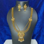 American Diamond South Indian Set